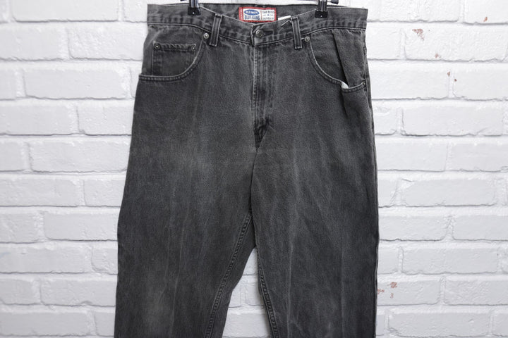 Old Navy Vintage Faded Black Jeans 90s 33/31