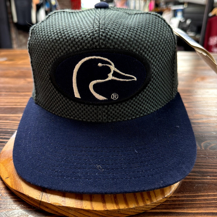 Vintage Ducks Unlimited Gray Mesh Strap Back Hat