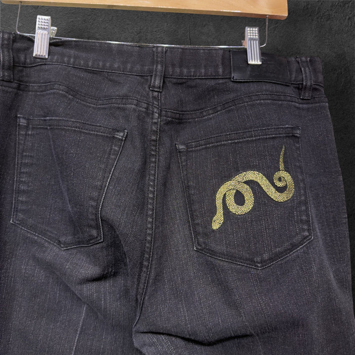 Vintage Ralph Lauren 2000s Snake Pocket Jeans Size 10 Hemmed