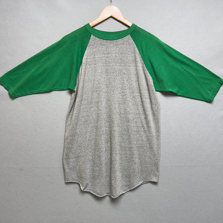 Vintage 80s Medallion Baseball T Shirt Size Large
