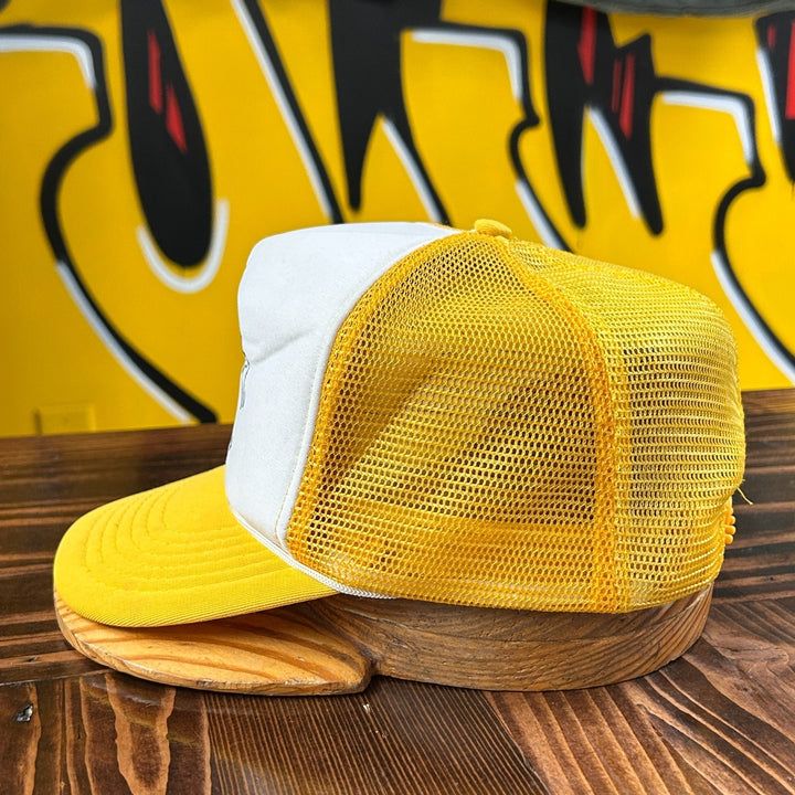 Vintage Lake Queen Branson Missouri River Boat Yellow Meshback Trucker Hat