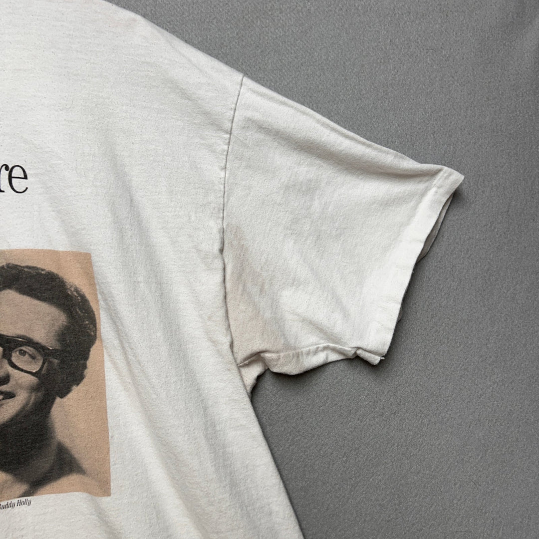 Vintage Buddy holly and Beethoven Texas Instruments Software T Shirt Size Xl