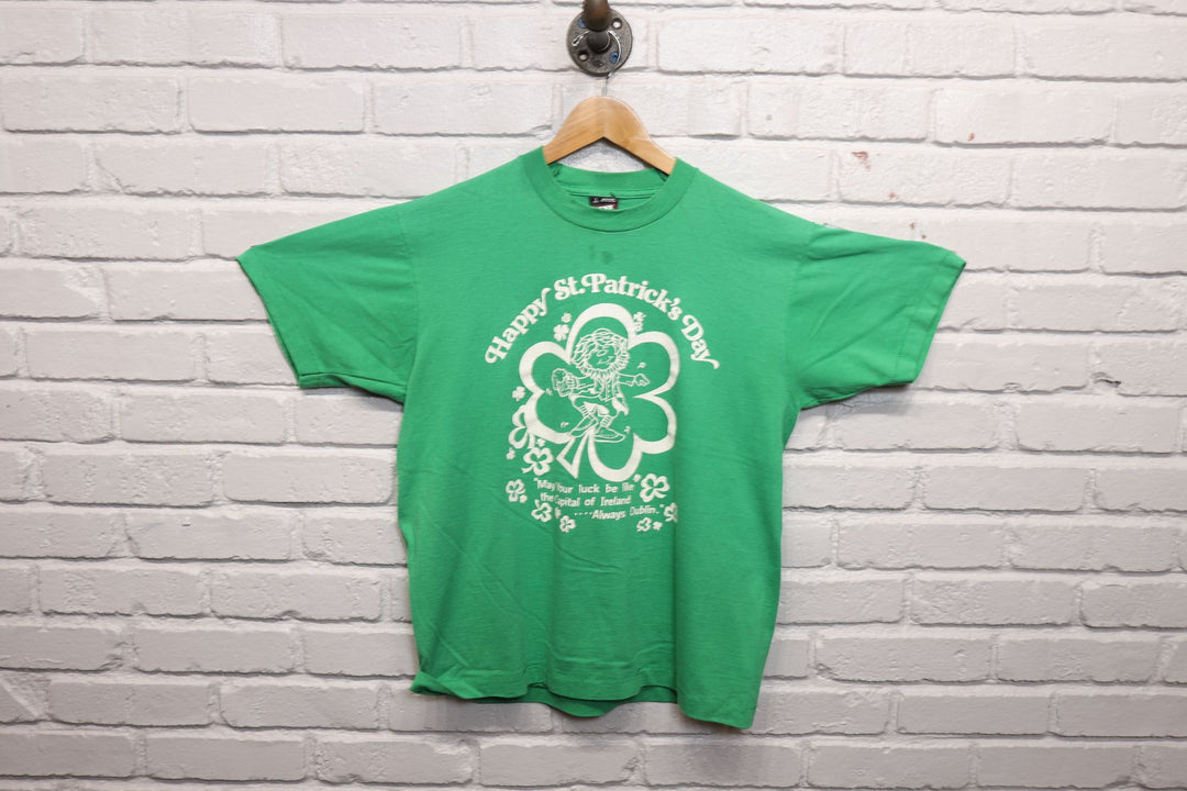 90s happy st patricks day tee shirt size large