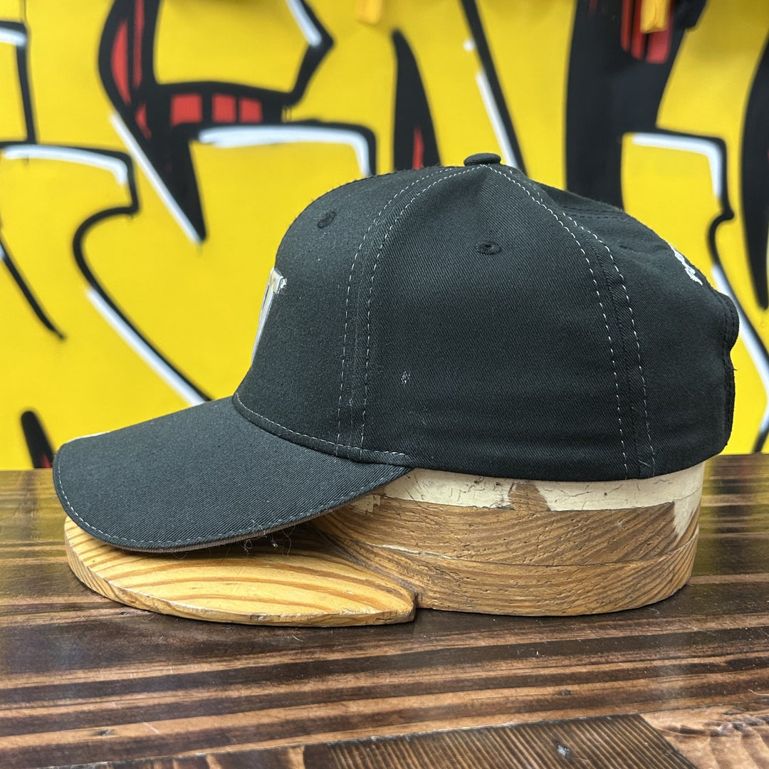 Vintage Cat Chrome Flame 2000s Strap Back Hat