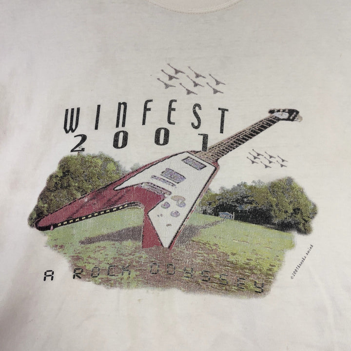 Vintage Winfest Music festival Crop T Shirt Size Large