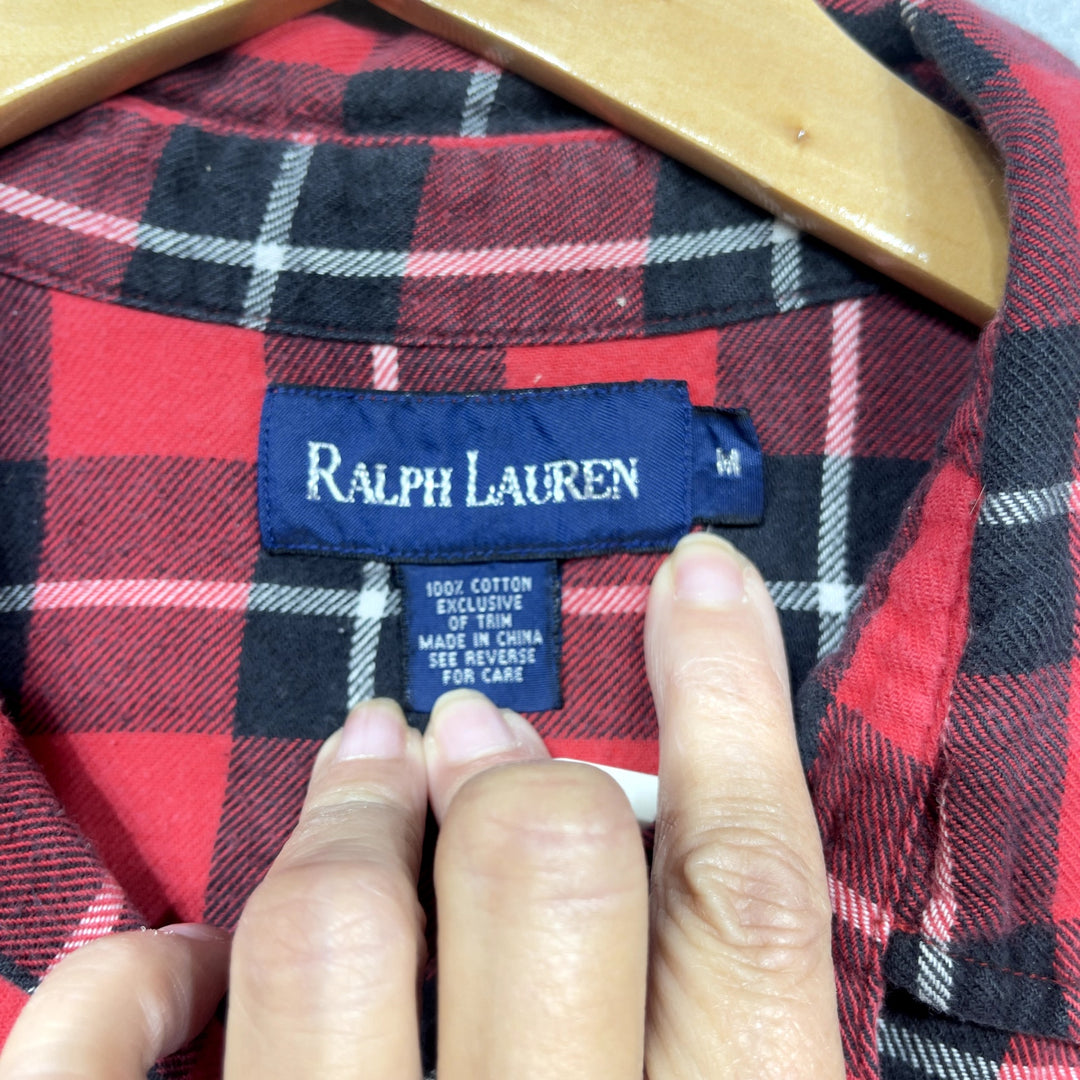 Vintage ralph Lauren Flannel Shirt Size Medium