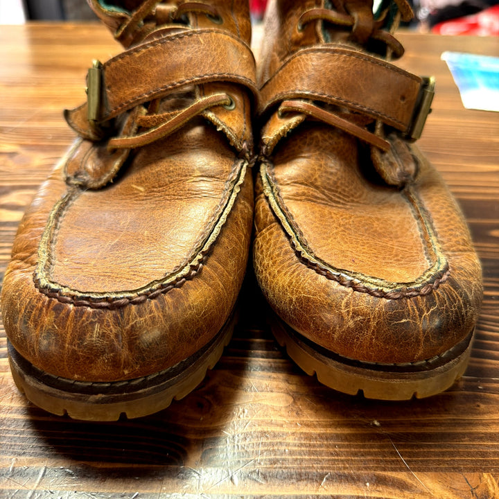 Vintage Polo Ralph Lauren Brown Leather Ranger Boots Size 9.5