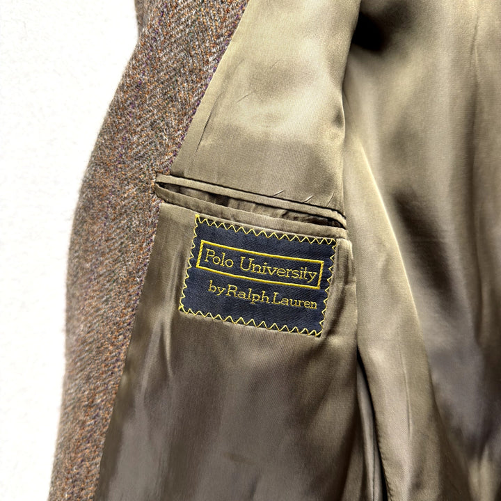 Vintage Polo University Tweed Jacket Size Medium
