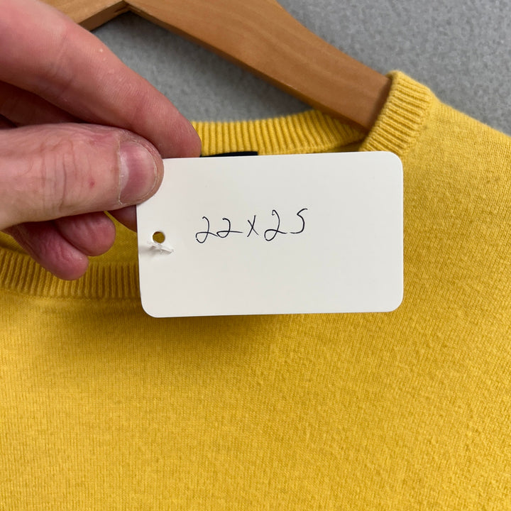 Polo Ralph Lauren Yellow Cotton Sweater Size Large