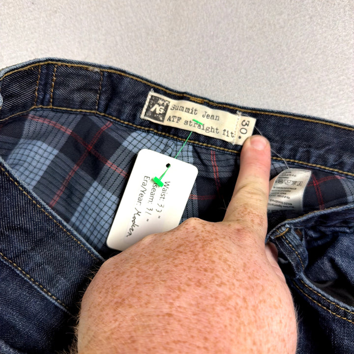 Analog Flannel Lined Paint Splatter Jeans Size 30