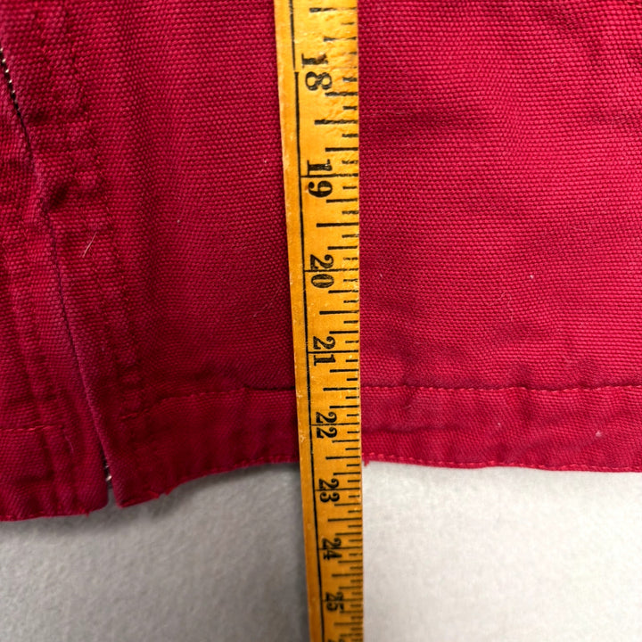 Women's Ethyl Red Detroit Style Canvas Jacket W/ Quilted Liner Medium