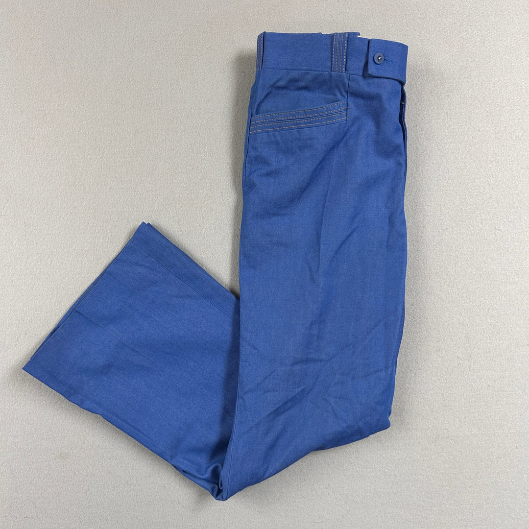 Vintage Flared Polyester Disco Pants Size 33