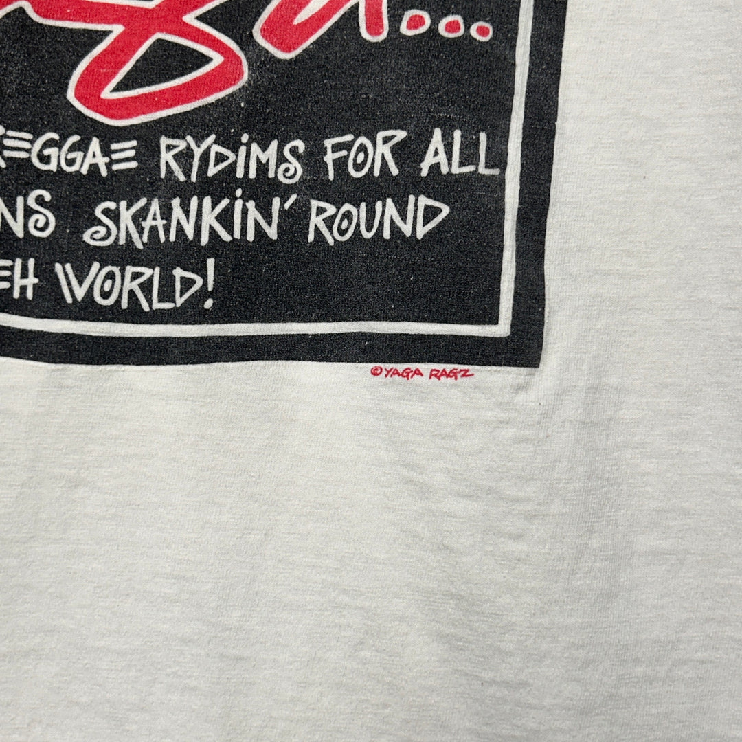 Vintage Yaga Rastafarian Surf T Shirt Size Large