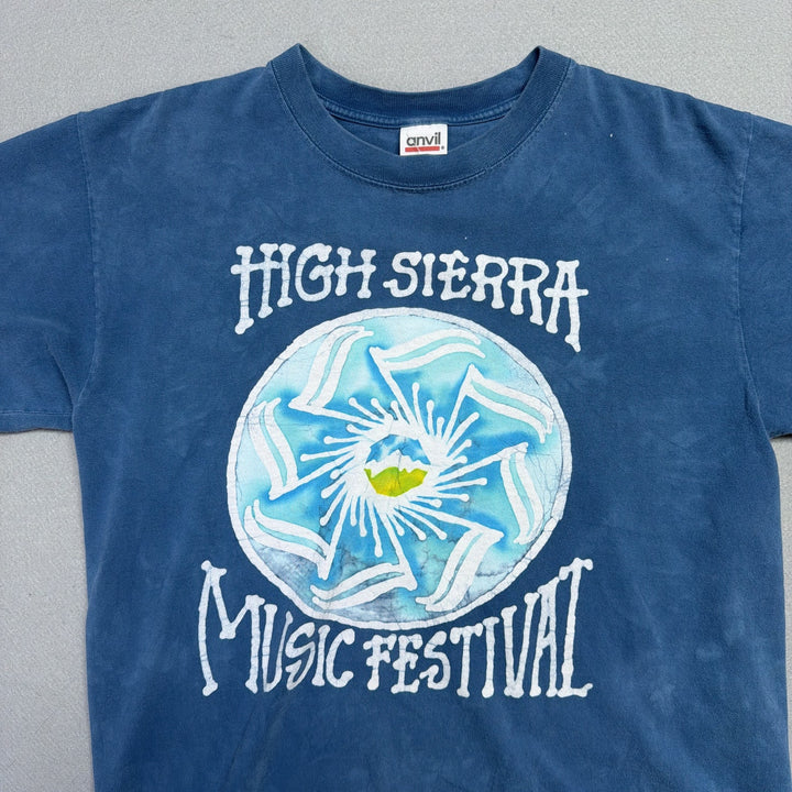 Vintage High Sierra Music Festival Batik Tie Dye T Shirt Size Medium