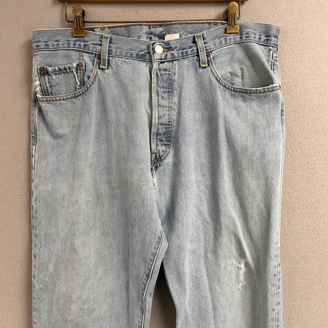 Vintage Levi's 501 Light Wash Denim Jeans Size 36X30