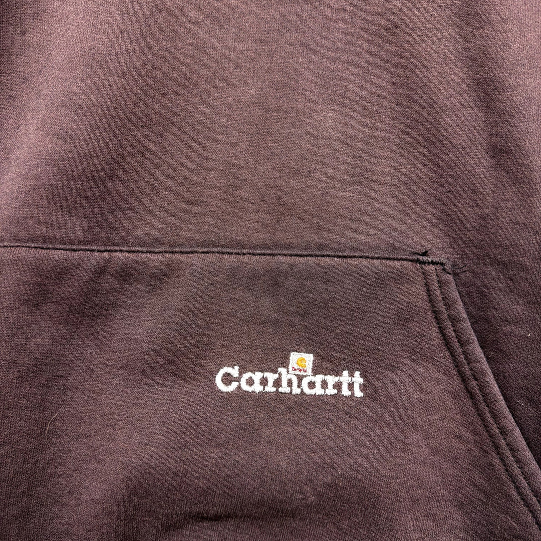 Vintage Carhartt Sun Faded Black Hoodie Size XXXL