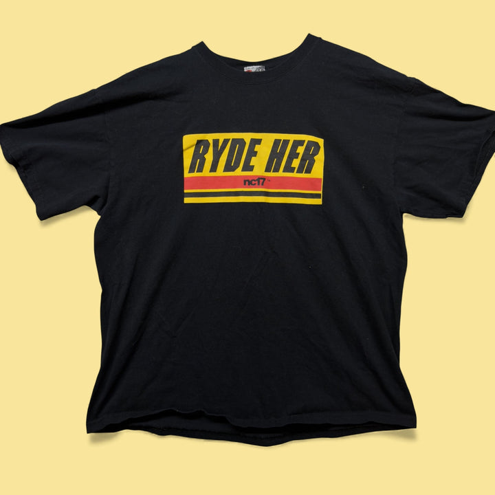 Vintage NC 17 Ryde Her 90s Skate T Shirt Size XL