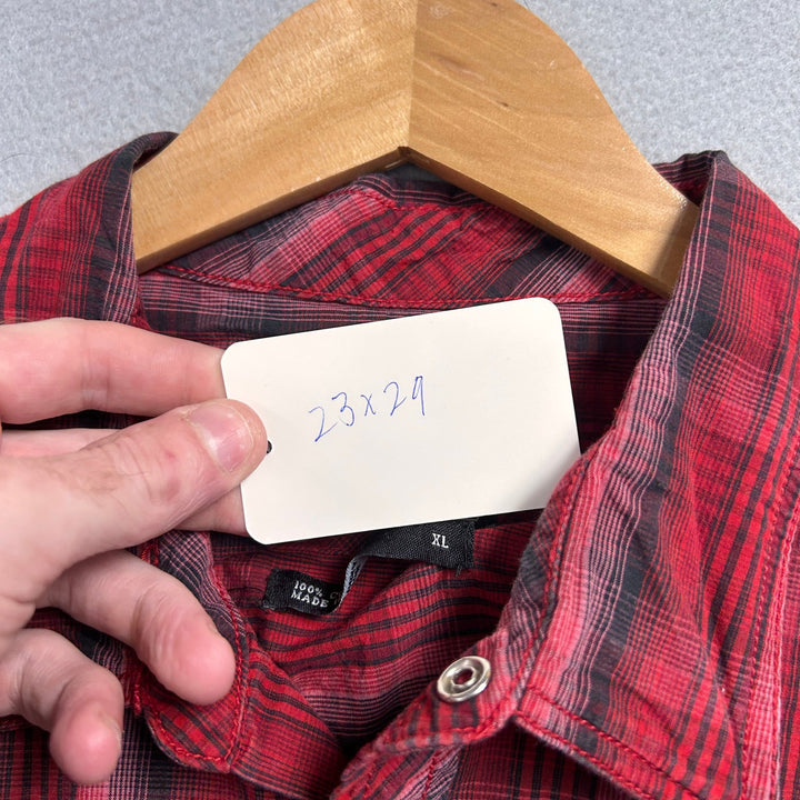 Marc Ecko Plaid Y2K Shirt Size XL