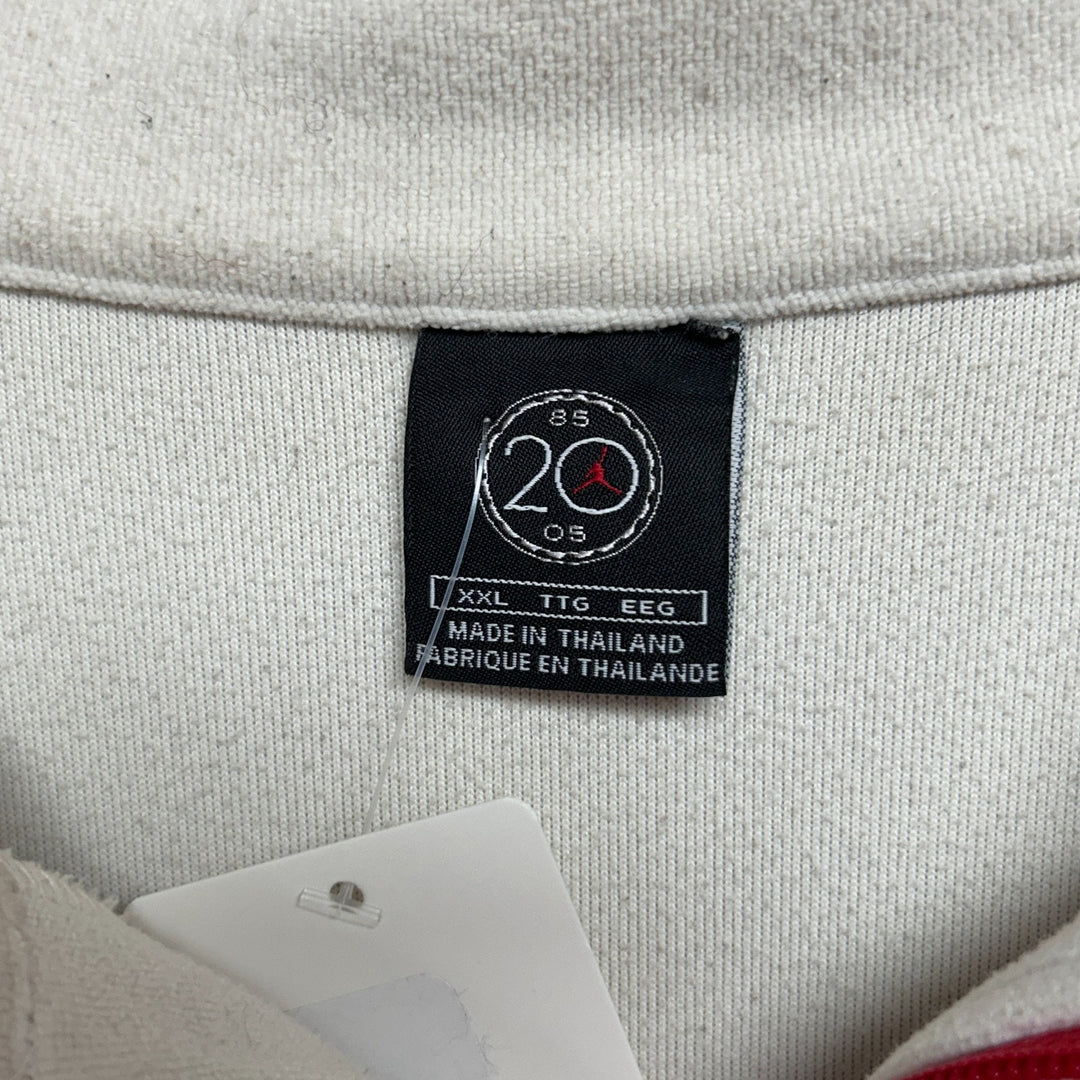 Vintage Nike Air Jordan Shirt Mens 2XL White Red 20th Anniversary French Terry
