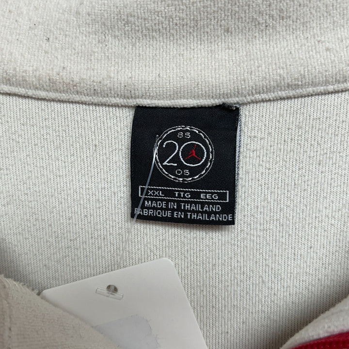 Vintage Nike Air Jordan Shirt Mens 2XL White Red 20th Anniversary French Terry