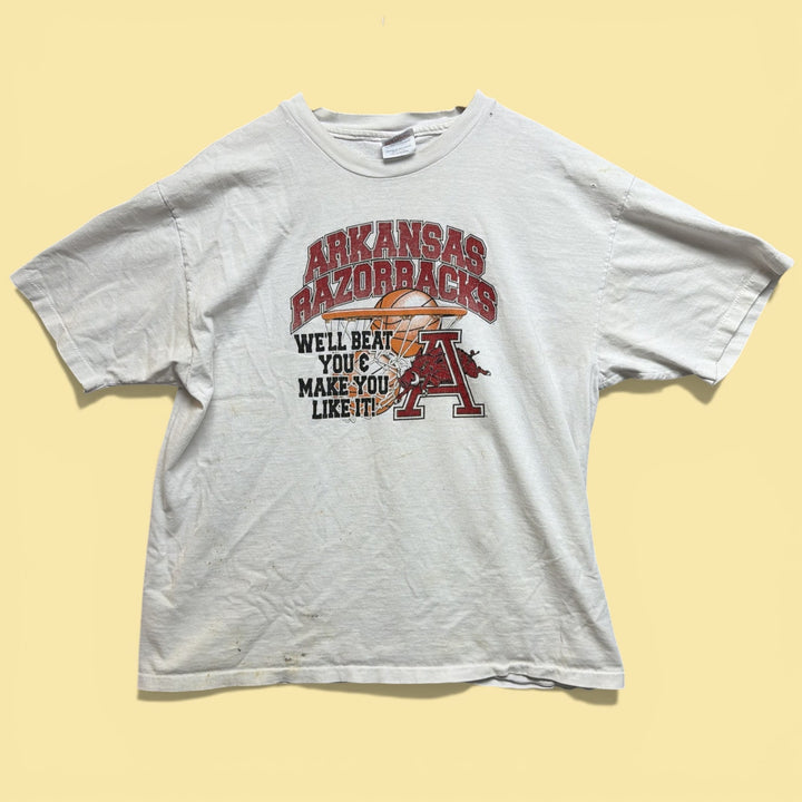 Vintage Arkansas We'll Beat You 90s T Shirt Size XL