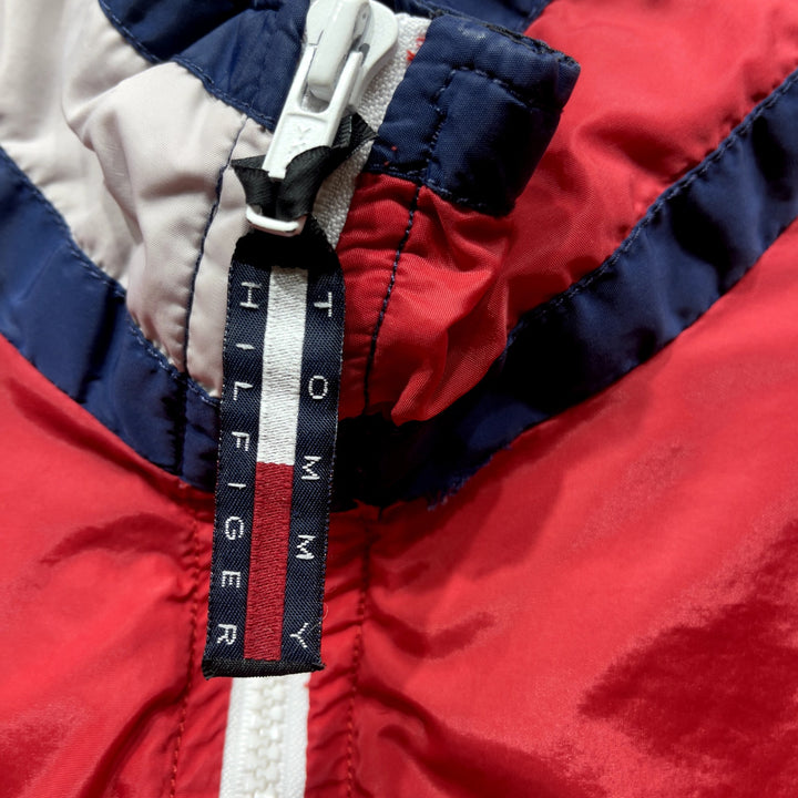 Vintage Tommy Hilfiger Flag Patch Windbreaker Jacket Size Large