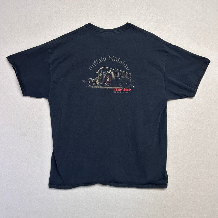 Vintage Jimmy Shine Outlaws Hot Rod T Shirt Size XL