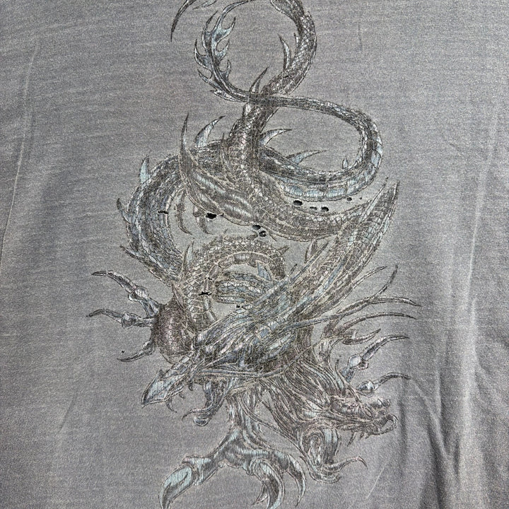 Vintage Top Heavy Dragon Thrashed Distressed Shirt size XL