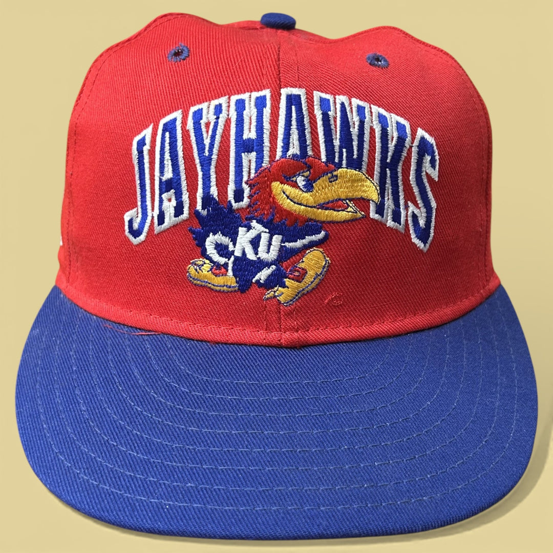 Vintage Kansas Jayhawks Pro Line 90s Fitted Hat 7 1/8