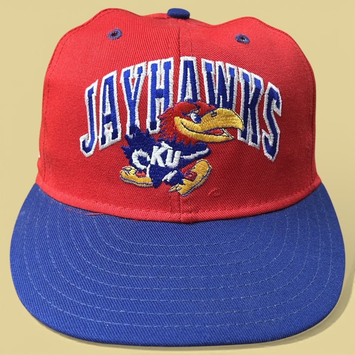 Vintage Kansas Jayhawks Pro Line 90s Fitted Hat 7 1/8