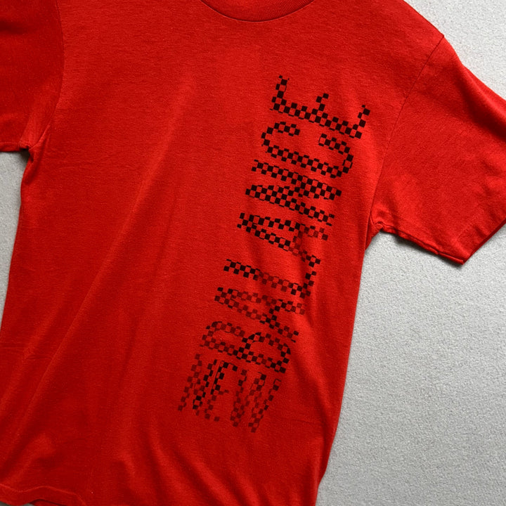 Vintage 80s New Balance Checkerboard T Shirt Size Medium