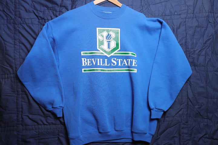Bevill State Vintage Blue Sweatshirt XL 90s