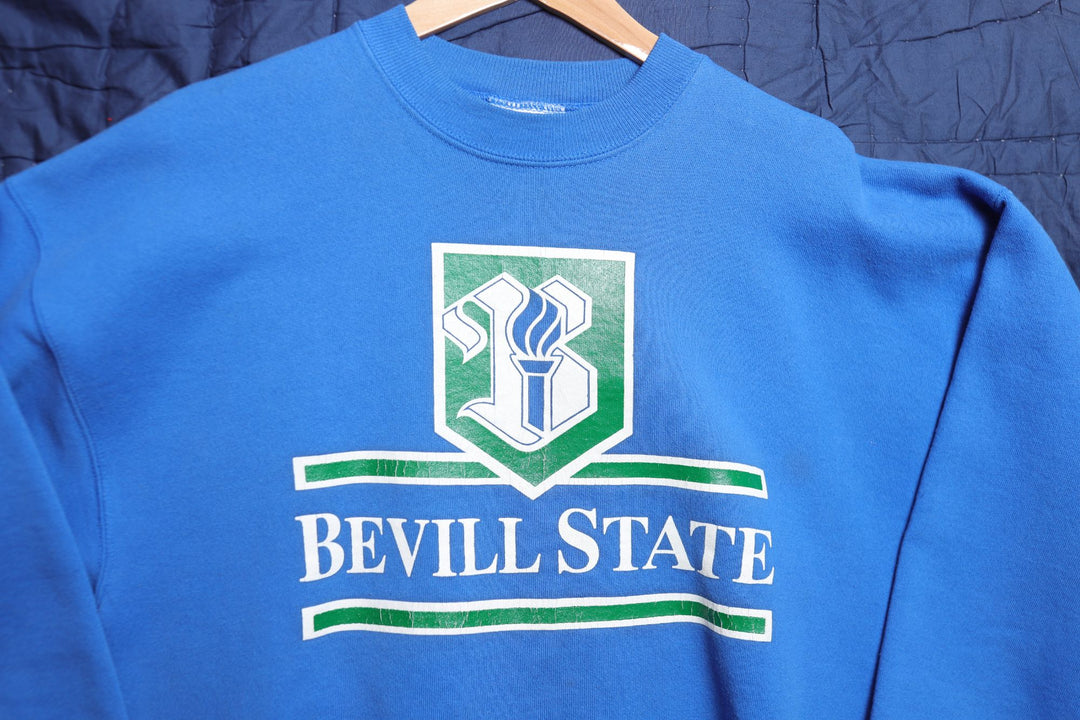 Bevill State Vintage Blue Sweatshirt XL 90s