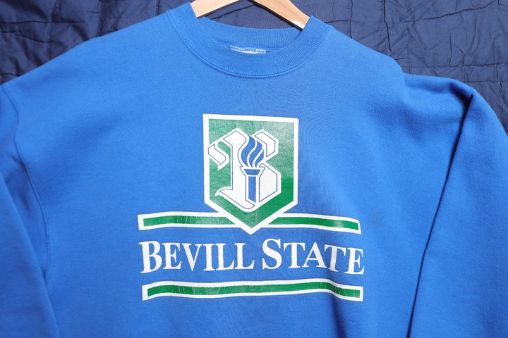 Bevill State Vintage Blue Sweatshirt XL 90s