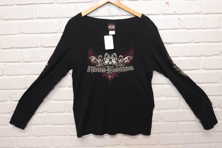 2010s Harley Davidson Womens T Shirt Size XXL