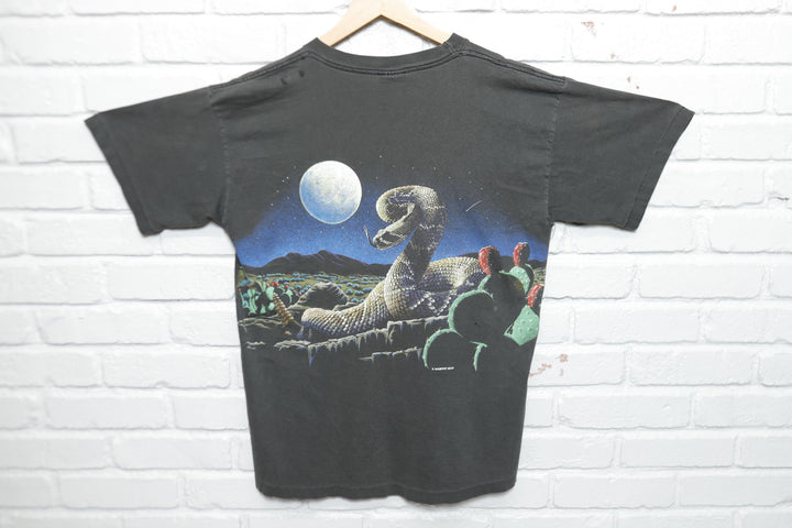 Southwest Rattlesnake Vintage Wrap Around T Shirt 90s Large