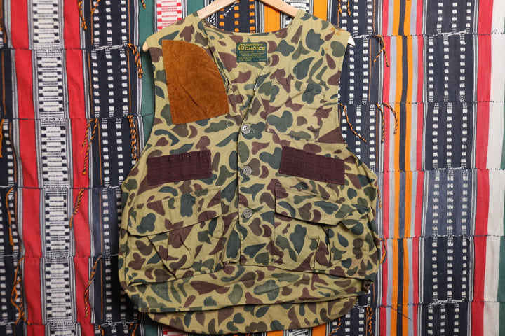 Hunter's Choice Vintage Camo Vest Large 80s
