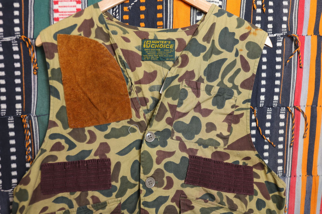 Hunter's Choice Vintage Camo Vest Large 80s
