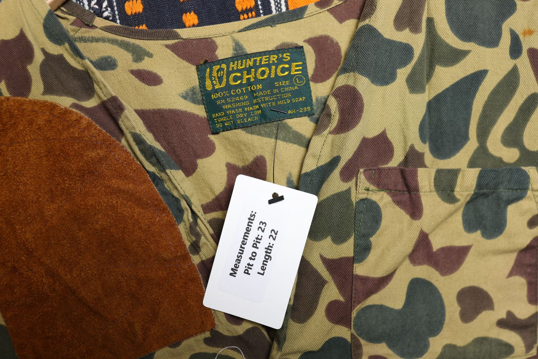 Hunter's Choice Vintage Camo Vest Large 80s