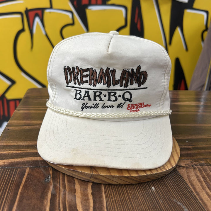 Dreamland Bar B Q Vintage Snapback Hat 80s