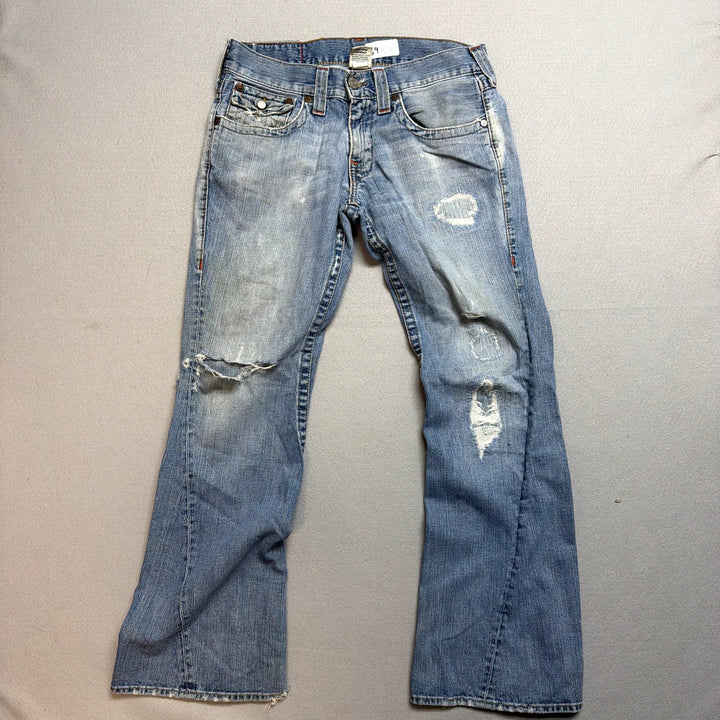 Vintage True Religion Joey Flared Jeans Size 34