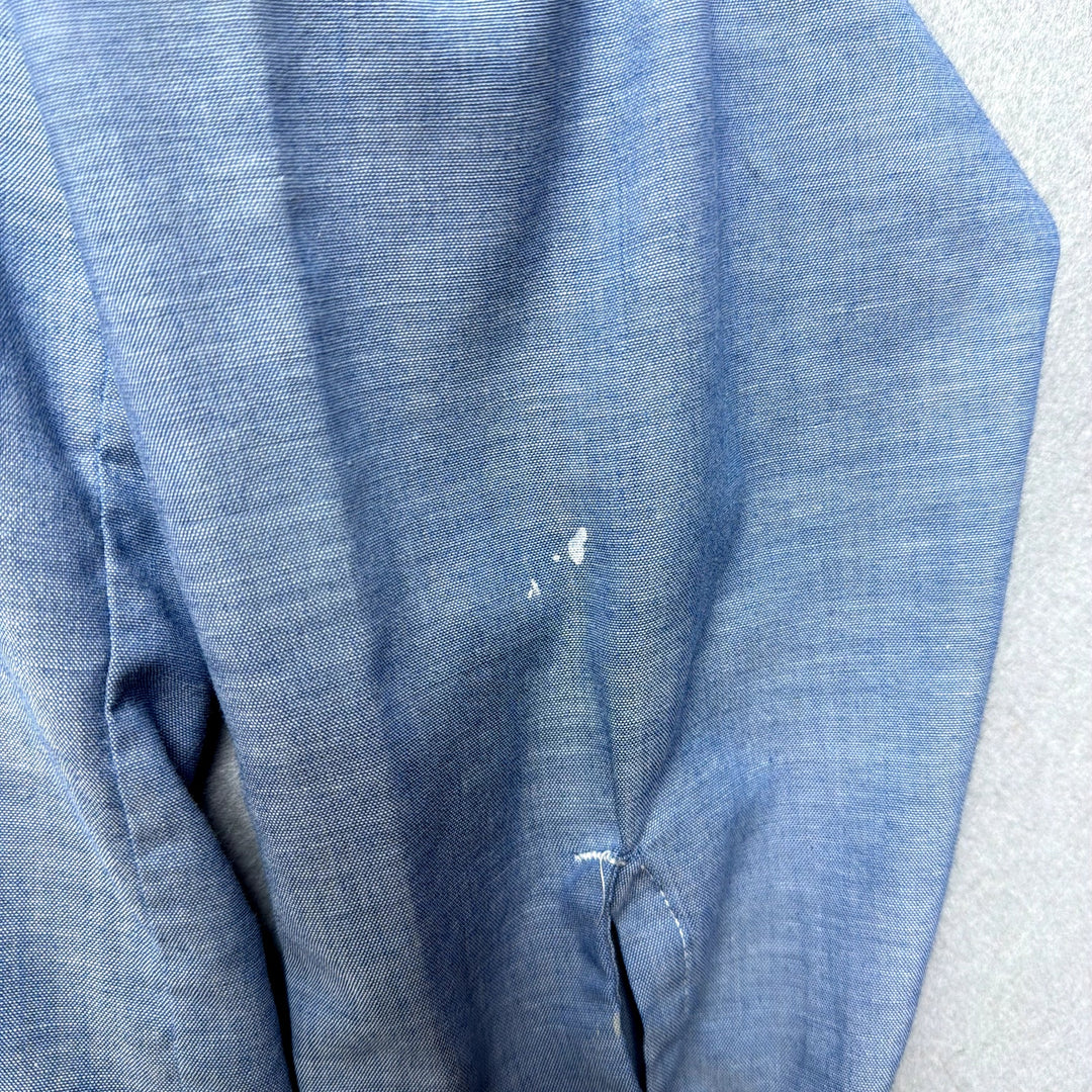 Vintage Big Mac Selvedge Chambray Denim Shirt Size Large 70s
