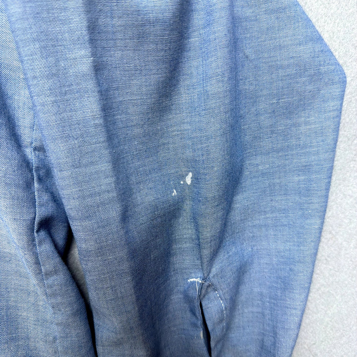 Vintage Big Mac Selvedge Chambray Denim Shirt Size Large 70s