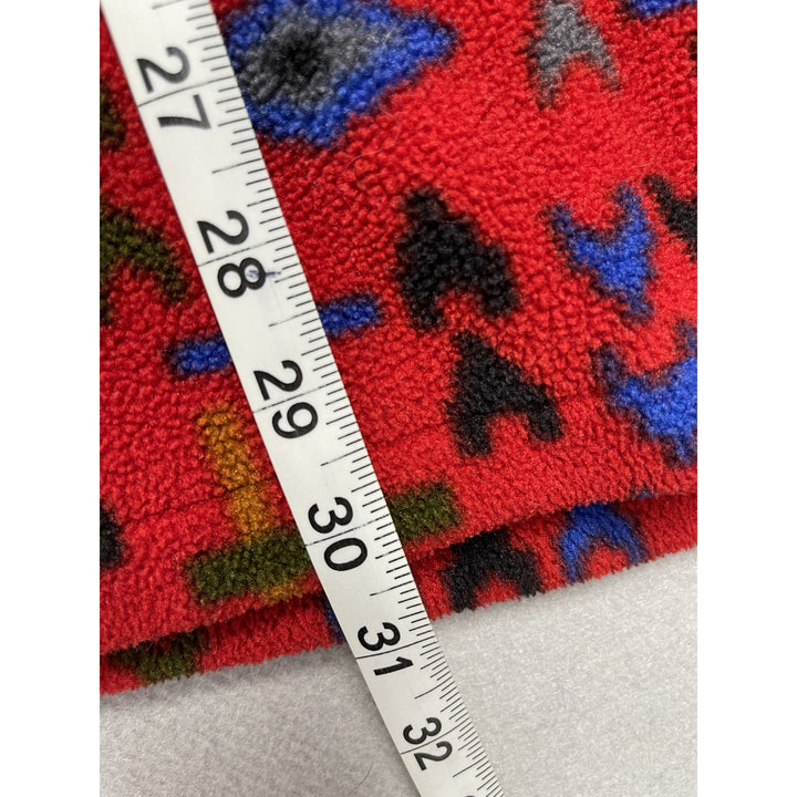 90's Polar Jeans Purple Mountain Red Fleece Aztec Polartec Sweatshirt XL