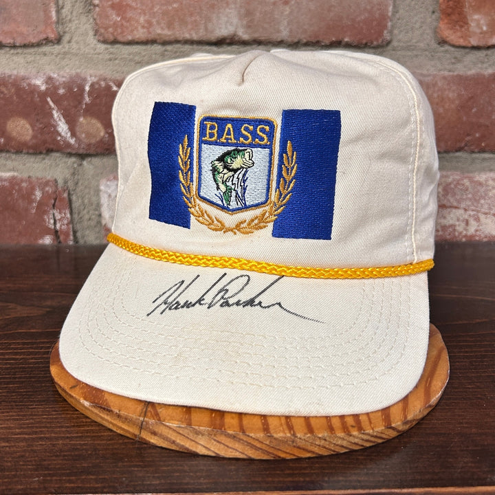 Vintage Hank Parker Signed Bass Fishing Hat