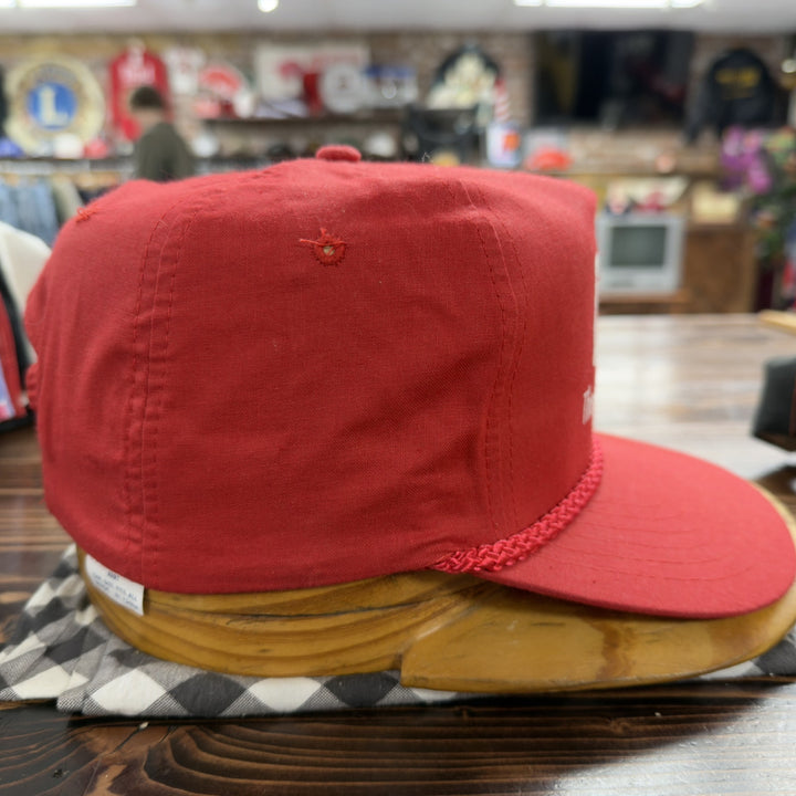 Lee Vintage Red Snapback Hat 80s