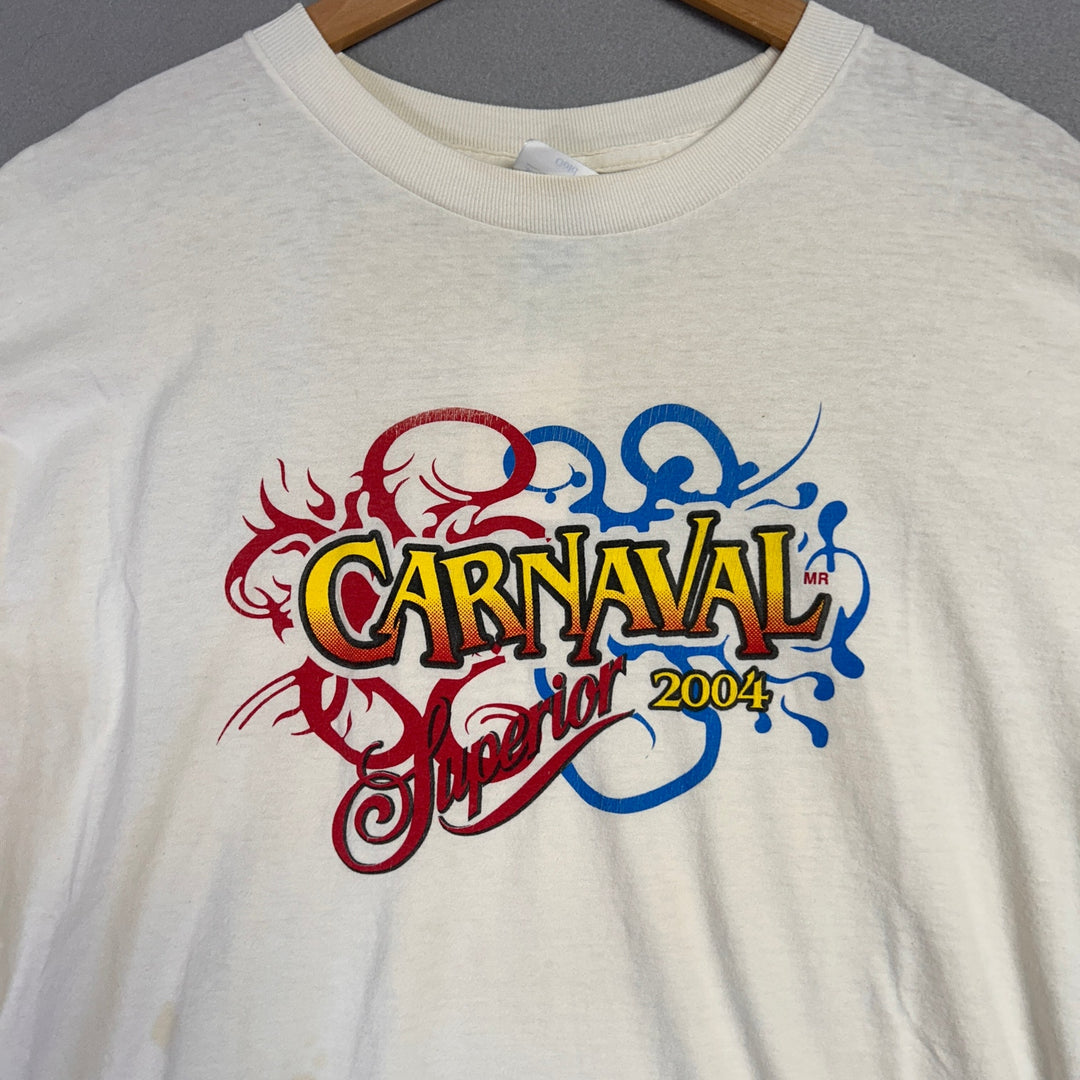 Y2K 2004 Carnival Crusies Superior Promo T Shirt Size Large