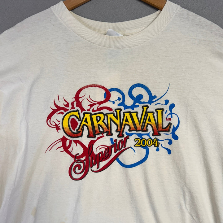 Y2K 2004 Carnival Crusies Superior Promo T Shirt Size Large