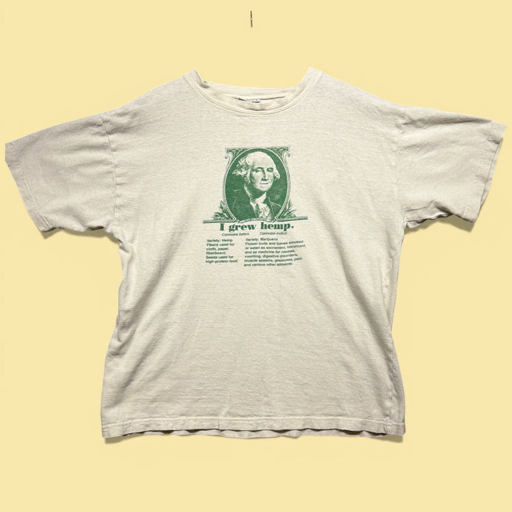 Vintage 90s Washington Cannabis Hemp T Shirt Size Large