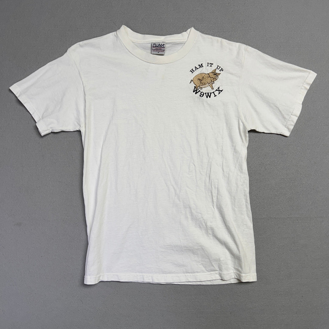 Vintage Ham Radio Pig T Shirt Size Medium